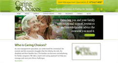 Desktop Screenshot of caringchoicesgcm.com